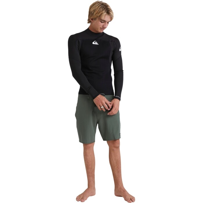 2024 Quiksilver Mens Prologue 1mm Long Sleeve Neoprene Top EQYW803048 - Black